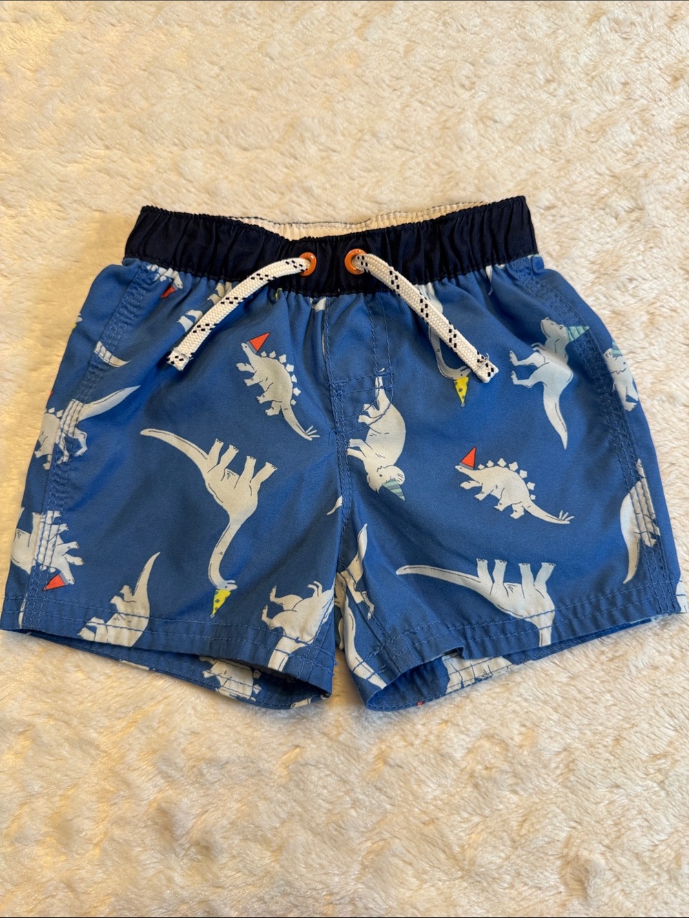 GAP Blue Dinosaur Party Toddler Swim Shorts